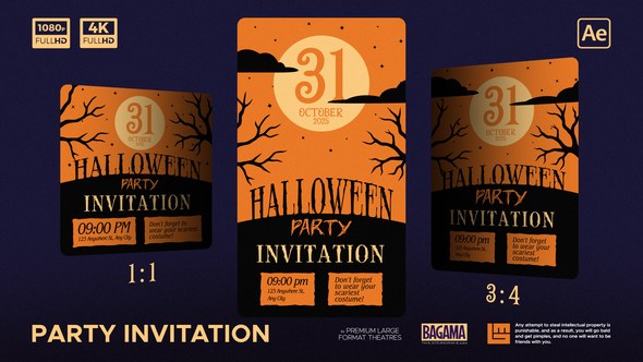 Videohive Halloween Invitation 60094106 Openers template preview