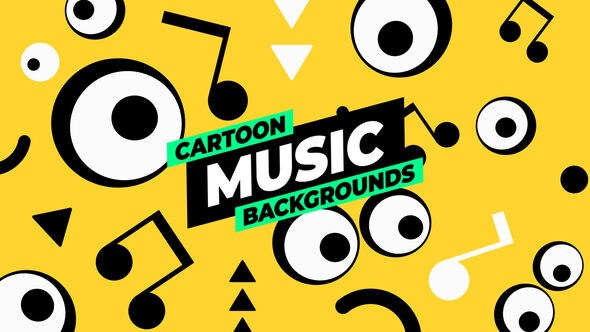 Videohive Cartoon Music Backgrounds Elements template preview
