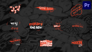 Text Design Titles | Premiere Pro MOGRT Premiere Pro template preview