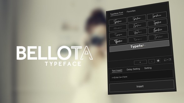 Videohive Animated Typeface - Bellota Titles template preview