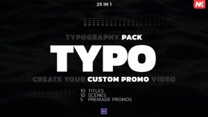 Videohive Typography Pack 49306676 Broadcast-packages template preview