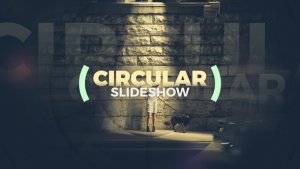 Circular Slideshow Video Displays template preview