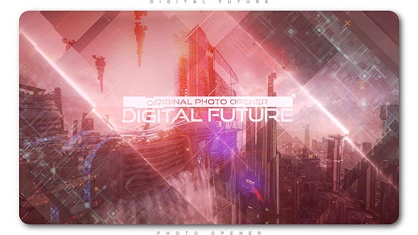 Videohive Digital Future Photo Opener Openers template preview