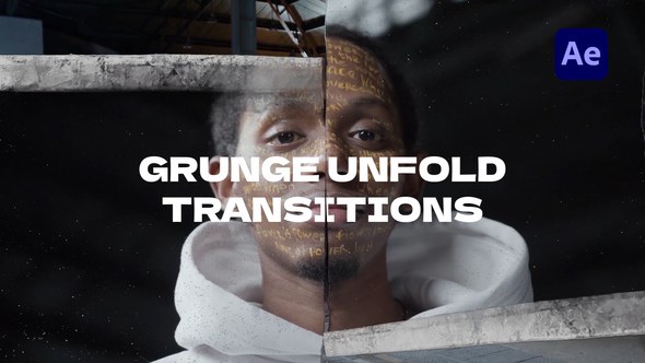 Videohive Grunge Unfold Transitions | After Effects Elements template preview