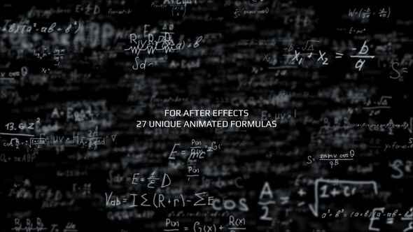 Videohive Physical Formulas Background Infographics template preview