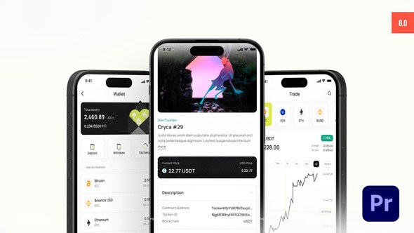 Phone 15 Pro Mockup 8.0 Premiere Pro template preview