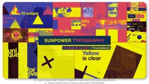 Videohive Sun Power Typo Titles template preview
