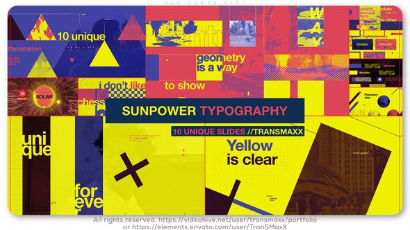 Videohive Sun Power Typo Titles template preview