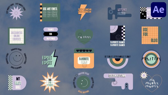 Videohive Modern Design Titles for After Effects Titles template preview