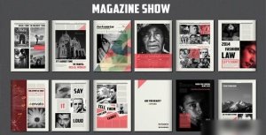 Videohive Magazine Show Video Displays template preview