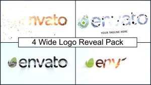 Videohive Wide Logo Reveal Pack Logo Stings template preview