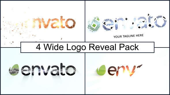 Videohive Wide Logo Reveal Pack Logo Stings template preview