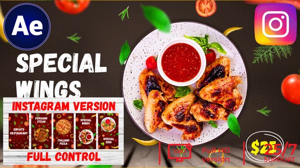 Videohive Food Promo Menu Spring Product Promo template preview