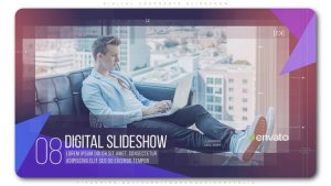 Digital Corporate Slideshow Video Displays template preview