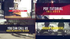 Urban Swaggers Opener Video Displays template preview