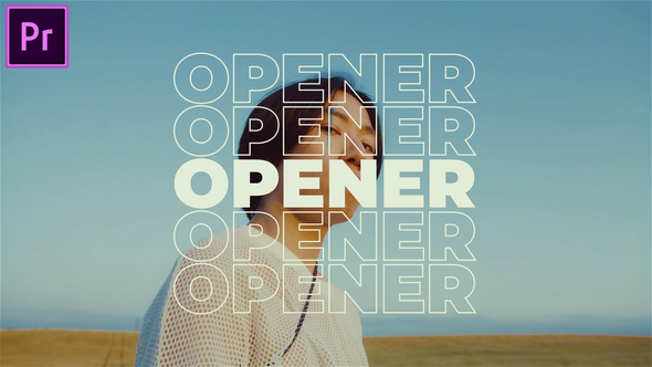 Dynamic Rhythmic Opener MOGRT for Premier Pro Premiere Pro template preview