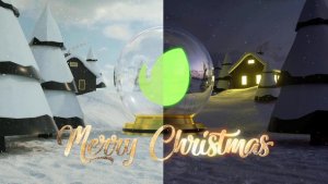 Christmas Logo Intro Video Displays template preview