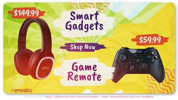 Videohive Cyber Monday Smart Gadgets Sale Product Promo template preview