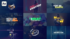 Videohive Kinetic Titles 51644059 Titles template preview