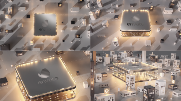 Videohive Digital Logo City Logo Stings template preview