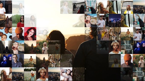 Videohive Mosaic Slideshow 59752927 Video Displays template preview