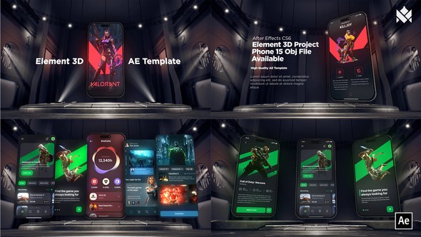 Videohive E3D Phone App Promo by Royal Motion 50720704 Product Promo template preview