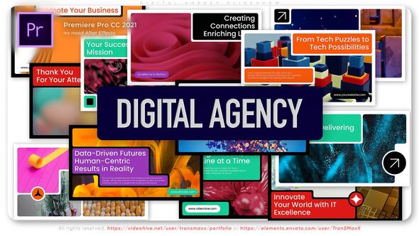 Digital Agency Slideshow Premiere Pro template preview