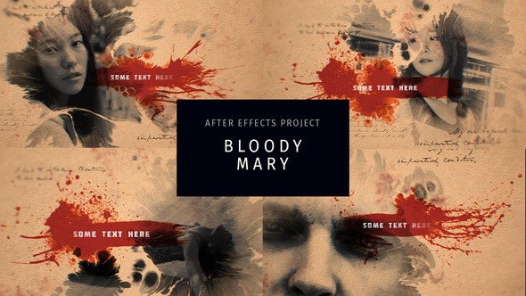 Videohive Bloody Mary Video Displays template preview