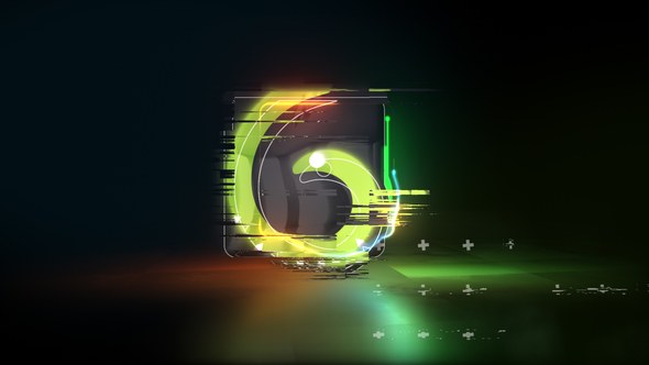 Videohive Glow and Glitch Logo Reveal Logo Stings template preview