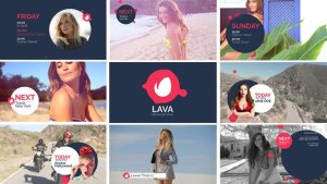 Lava Broadcast Package Video Displays template preview