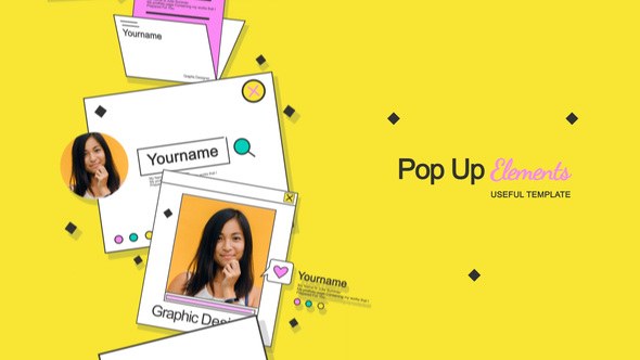 Videohive Pop Up Elements Ramadan template preview