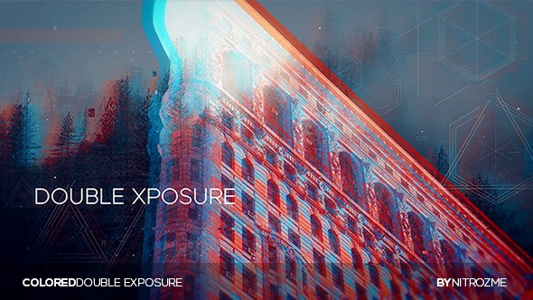 Colored Dual Exposure Video Displays template preview