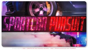 Sportcar Police Pursuit Logo Intro Openers template preview