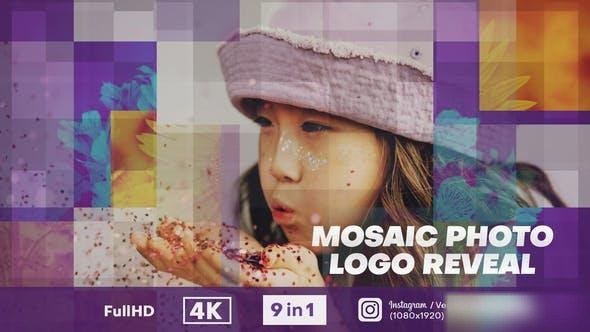 Videohive Mosaic Photo Logo Reveal Openers template preview