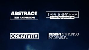 Videohive Abstract - Text Animation 54337319 Titles template preview