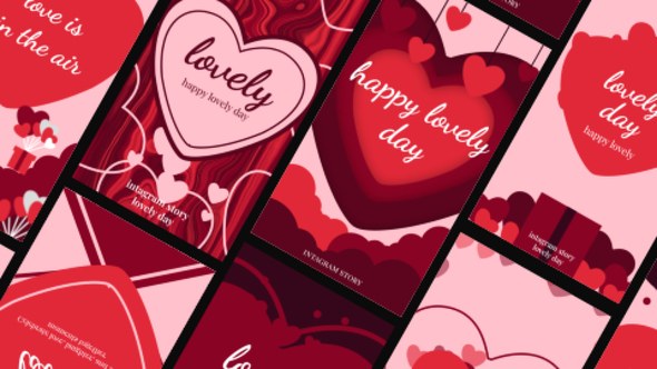 Videohive Lovely Story Video Displays template preview