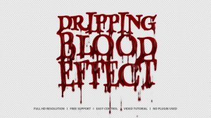 Videohive Dripping Blood Effect Titles template preview