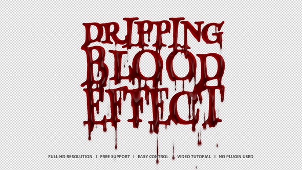 Videohive Dripping Blood Effect Titles template preview