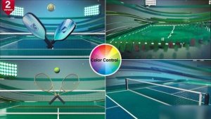 Videohive Tennis & Pickleball Opener Openers template preview