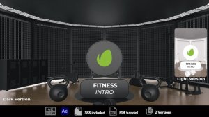 Videohive Fitness Intro Logo Stings template preview