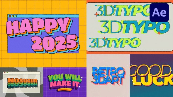Videohive Creative Typo | AE Titles template preview