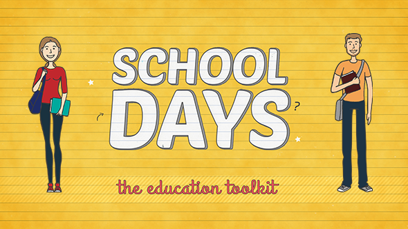School Days Toolkit Video Displays template preview