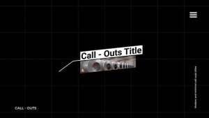 Videohive Call - Outs 3.0 | AE Titles template preview