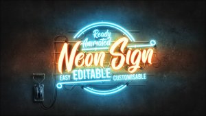 Videohive Neon Kit Titles template preview