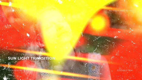 Videohive Sun Light Transition Elements template preview