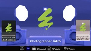 Videohive Photographer Intro 55159513 Logo Stings template preview