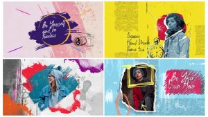 Organic 4k Hand Drawn Promo Pack II Video Displays template preview