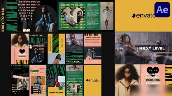 Videohive Fashion Slides And Stories for After Effects Openers template preview