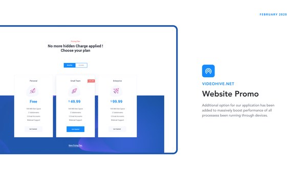 O1 - Website promo Video Displays template preview