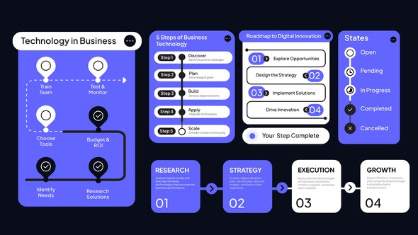 Videohive UI Progress Infographic Infographics template preview